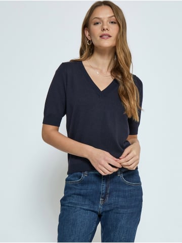 minus T-Shirt in Black Iris Solid