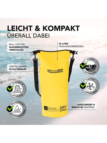 Where Tomorrow PVC dry bag Style 01 20L gelb  gelb