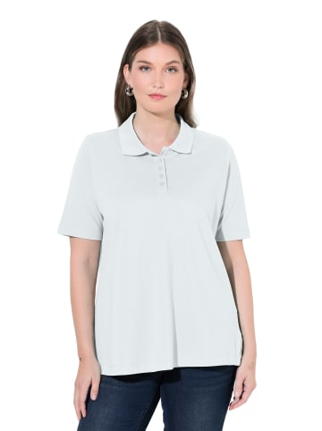 Ulla Popken Poloshirt in schneeweiß