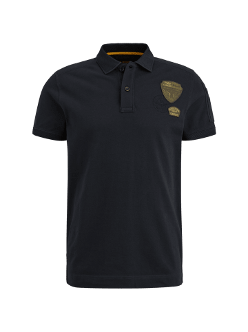 PME Legend Poloshirt FINE PIQUE SOLID in Blau