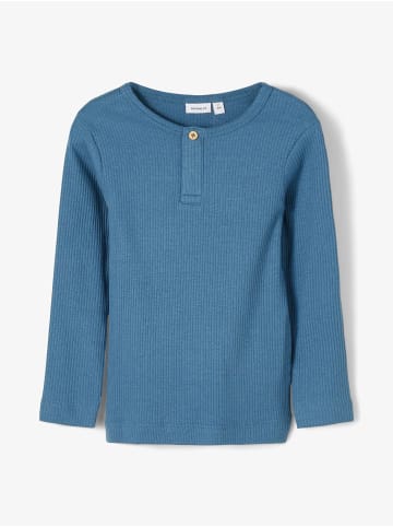 name it Jungen T-Shirt langarm in Ripp in Blau