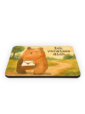 Mr. & Mrs. Panda Pinnwand Magnet Bär Vermissen Design mit Spruch in Weiß
