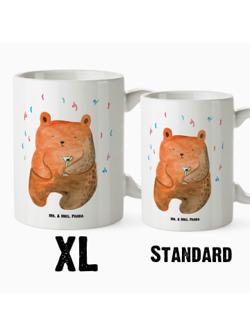 Mr. & Mrs. Panda Jumbo Tasse Bär Party ohne Spruch in Weiß