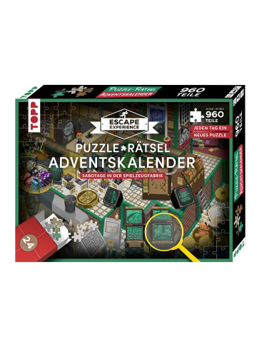 frechverlag Puzzle-Rätsel-Adventskalender - Sabotage in der Spielzeugfabrik 960 Teilen