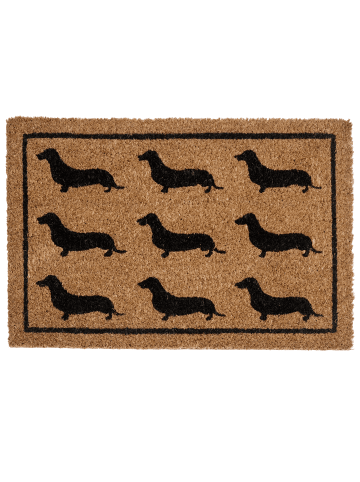 Beliani Fußmatte SIKARAM in /Schwarz - (W) 60 x (L) 40 cm