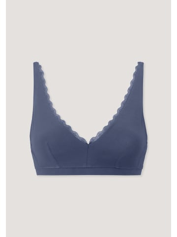 Hessnatur Hessnatur Bustier COTTON FEEL LACE aus Bio-Baumwolle in indigo blau
