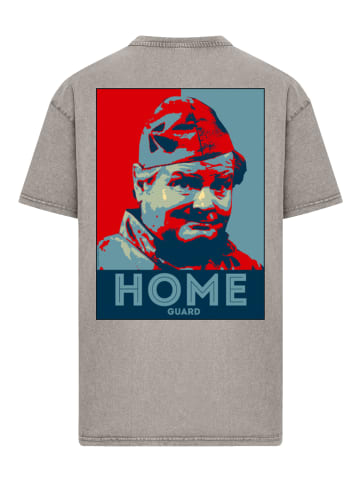 F4NT4STIC Oversize T-Shirt TV Times Benny Hill Home Guard in Asphalt