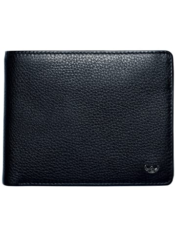Golden Head Capri Geldbörse RFID Schutz Leder 12.5 cm schwarz
