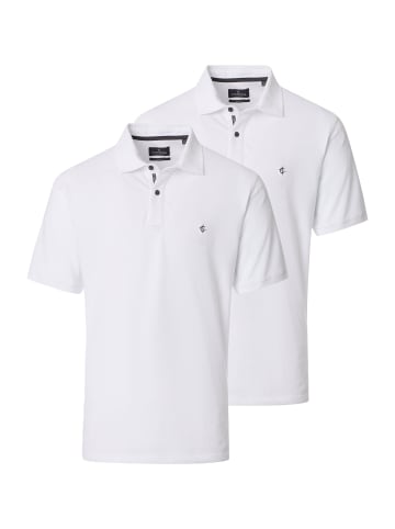 Casa moda Poloshirt Basic in Weiß