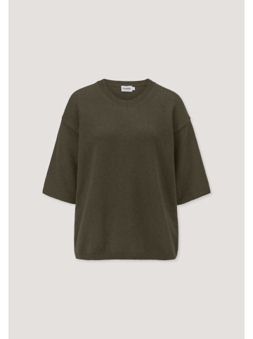 Hessnatur Strick Pullover Oversize in vintage oliv