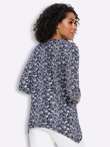 Sieh an! Zipfel-Shirt in marine-ecru-bedruckt