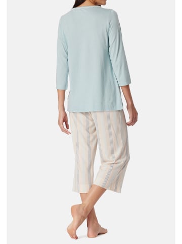 Schiesser Schlafanzug Comfort Nightwear in Bluebird