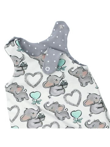 Land-Juwelen Strampler Handmade Luftballon in weiss