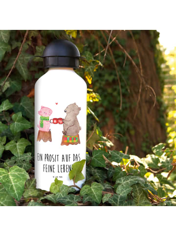 Mr. & Mrs. Panda Kindertrinkflasche Glühschwein Sause mit Spruch in Weiß