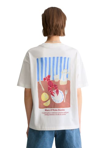Marc O'Polo DENIM Crayfish Capsule T-Shirt, Backprint, Relaxed Fit in Offwhite