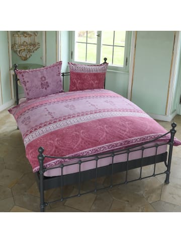 Casatex Biber Bettwäsche in pink-lila