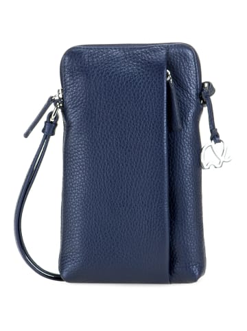 MYWALIT Handytasche Leder 12 cm in blue