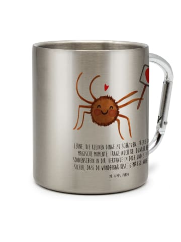 Mr. & Mrs. Panda Kaffeetasse Spinne Agathe Motivation mit Spruch in Silber