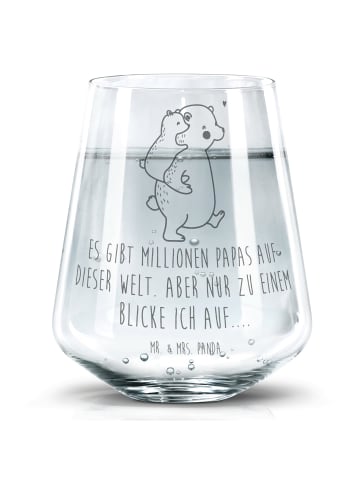 Mr. & Mrs. Panda Tumbler Papa Bär mit Spruch in Transparent