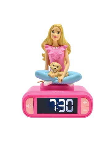 Lexibook Barbie 3D-Nachtlicht-Wecker mit Soundeffekten