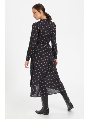 Kaffe Kleid KAoline in Black With Mustang Dot