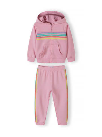 Minoti 2tlg. Set: Sweatjacken 18FLEECE 9 in pink