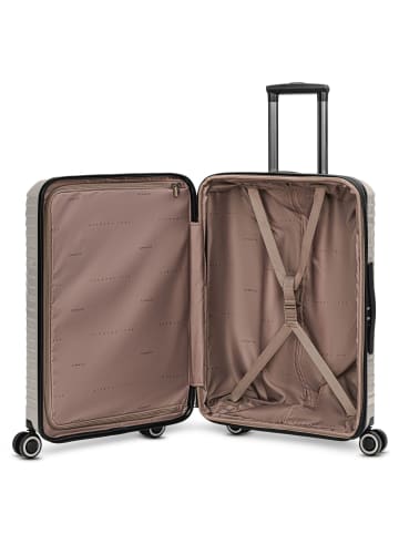 Stratic Shine 4 Rollen Kofferset 3-teilig mit Dehnfalte in taupe