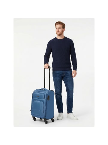 Smartbox Edition 04 4 Rollen Kabinentrolley 55 cm mit Dehnfalte iced-glacier blue