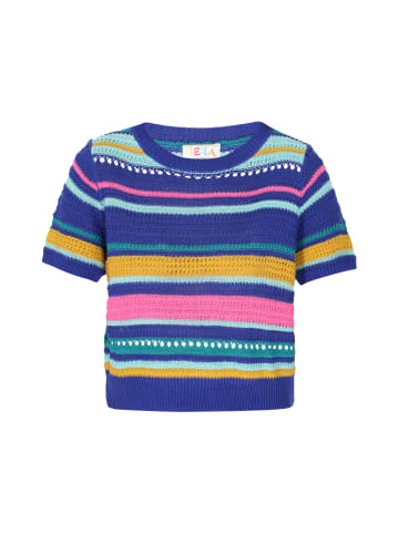 IZIA Women Sweater in blue multicolor