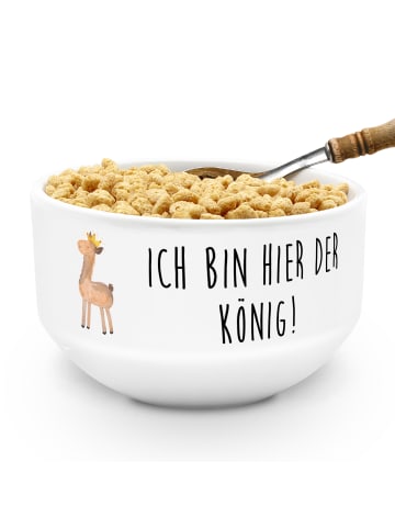 Mr. & Mrs. Panda schale Lama König mit Spruch in Weiß