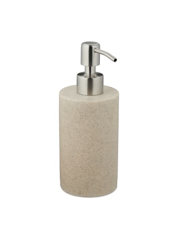 relaxdays 2 x Seifenspender in Sand - 180 ml