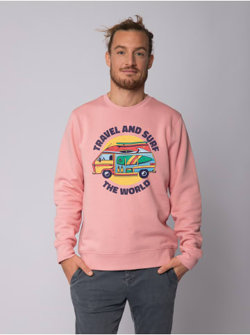 wat? Apparel Sweatshirt Travel and surf in Canyon Pink