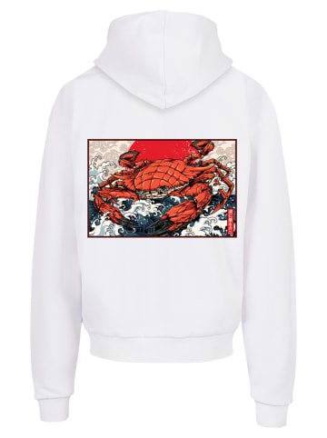 F4NT4STIC Ultra Heavy Hoodie Crab Kanji Japan in weiß