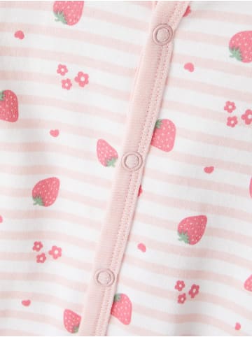 name it 2er Pack Baby Strampler mit Print und Knöpfen in Rosa