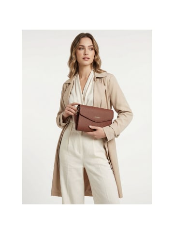 Lazarotti Bologna Leather Clutch Umhängetasche Leder 23 cm in brown