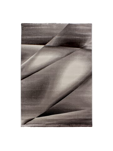 KADIMA DESIGN Teppich Kurzflor Waschbar Abstrakt ASPEN Strapazierfähig OEKO-TEX in Braun