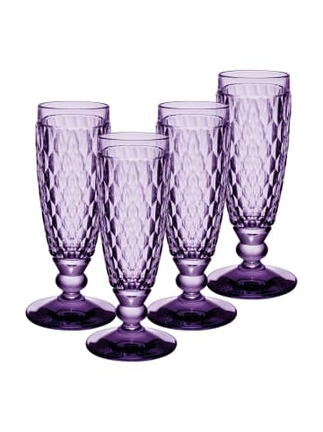 Villeroy & Boch 4er Set Sektgläser Boston Coloured 145 ml in Lavender