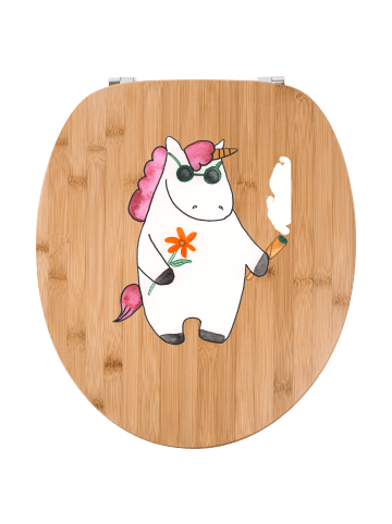 Mr. & Mrs. Panda Klobrille Einhorn Woodstock ohne Spruch in Braun