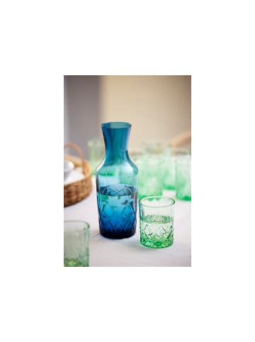 Lyngby Glas Wasserkaraffe Sorrento in Grün