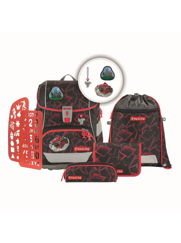 Step by Step Grundschulranzen-Set 2IN1 PLUS Ninja Yuma  in Schwarz/Rot
