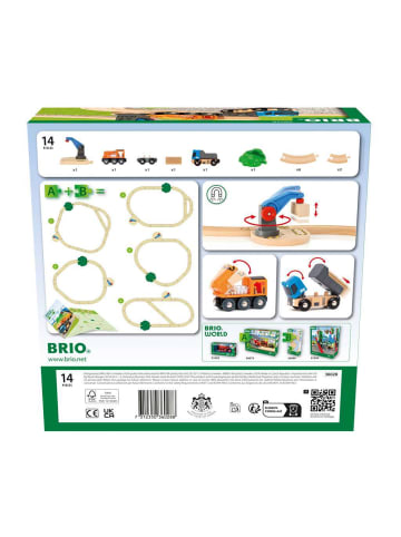Brio Brio BRIO World - Starterset Güterzug mit Kran A in bunt