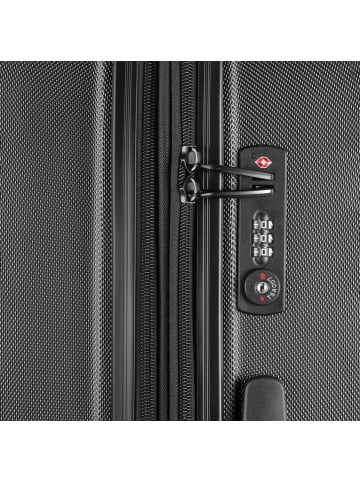 Pack Easy Clipper by Pack Easy Kosmo 4 Rollen Trolley 75 cm mit Dehnfalte in schwarz