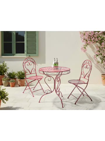 Beliani 3-tlg Bistro Set ALBINIA in Rot