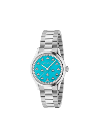Gucci Quarzuhr für Damen in silber