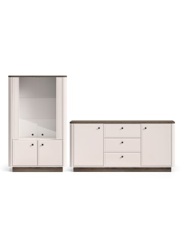 Feldmann-Wohnen Wohnzimmer-Set 2-teilig Vilavio Kaschmir | Windmill Eiche 272 / 40 / 150cm