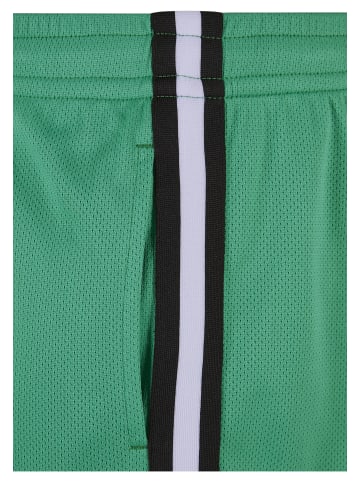 Urban Classics Mesh Shorts in ferngreen/black/white