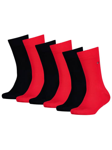 Tommy Hilfiger Socken 6er Pack in Blau/Rot