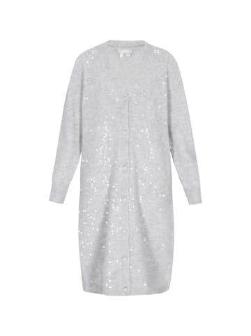 Usha Women Cardigan in light grey melange