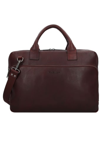 Plevier Vintage Larry Aktentasche Leder 40 cm Laptopfach in braun