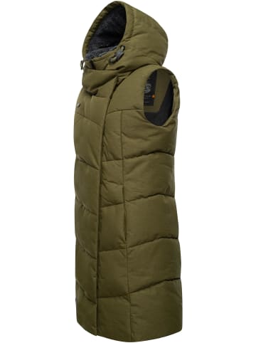 ragwear Steppweste Pavla Vest in Light Olive23